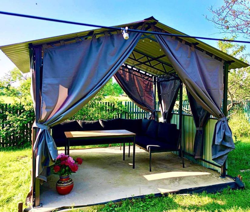 Велика Альтанка з міцним каркасом / Бесідка / Навіс