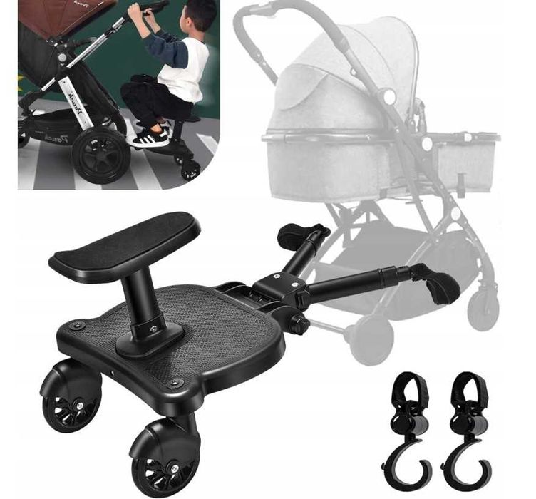 Vihir Kiddy Board TB01 Uniwersalna Dostawka do Wózka z Siedziskiem 2-6