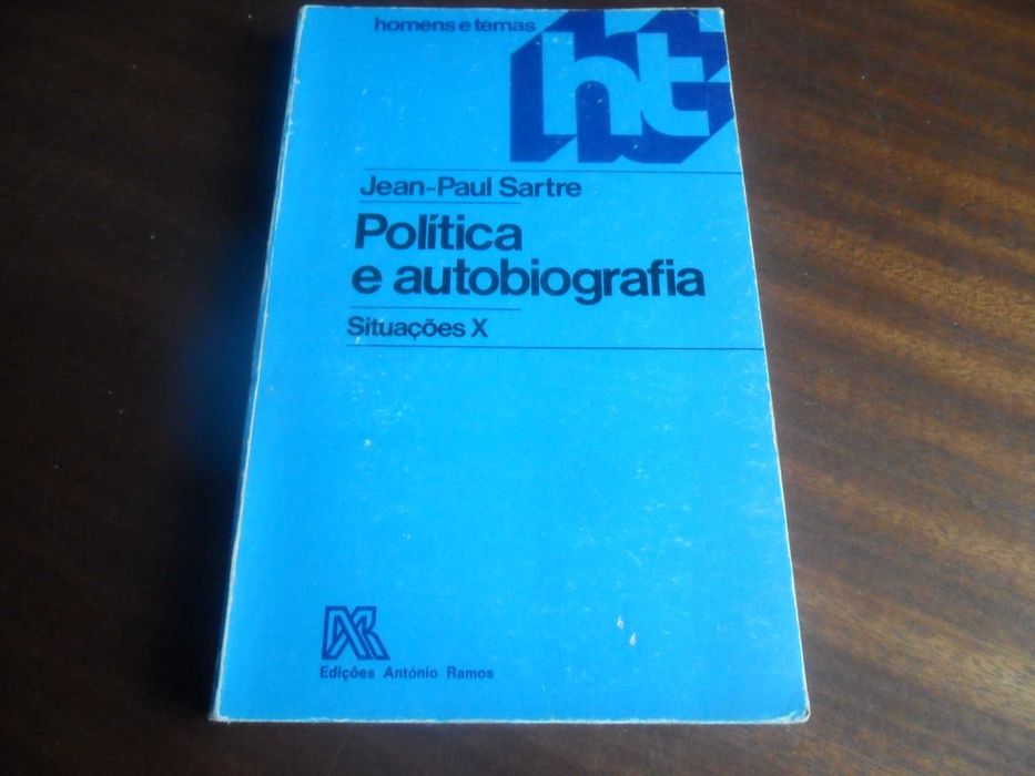 "Politica e Autobiografia, Situações X" de Jean-Paul Sartre 1ª Ed 1977
