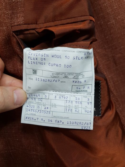 Marynarka męska wełna jedwab Nino Danieli XL