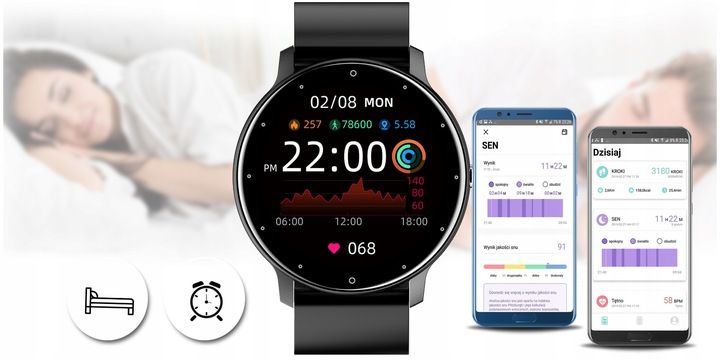Smartwatch Męski Zegarek Gravity +box +grawer Sms Fb Polskie Menu Modn