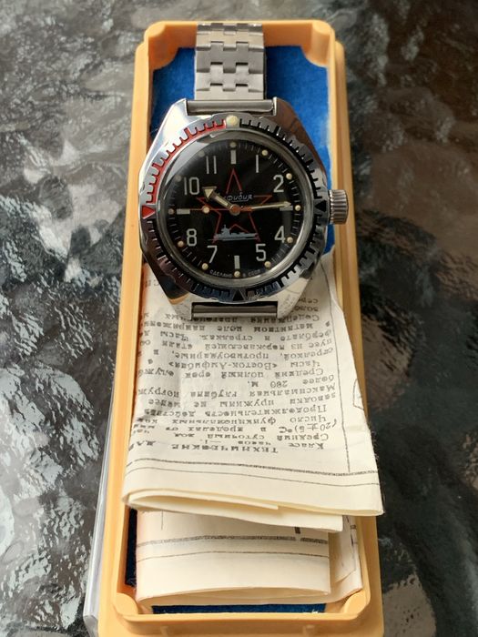 Часы Восток амфибия, не ракета, слава, полёт, победа, луч, заря