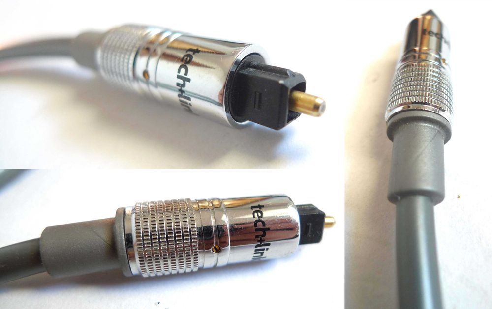 Kabel optyczny Tech+Link 1m do konsoli TV Pc SAT Blu-ray soundbar