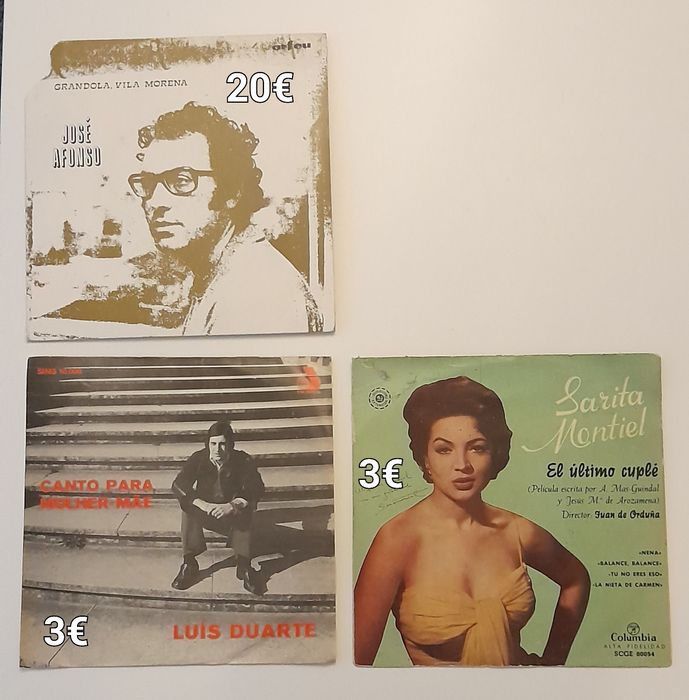 7Discos vinil peq 3€