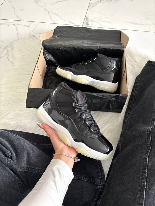 Кросівки чоловічі жіночі Jordan Retro 11 Jubilee / високі кроси шкіряні
