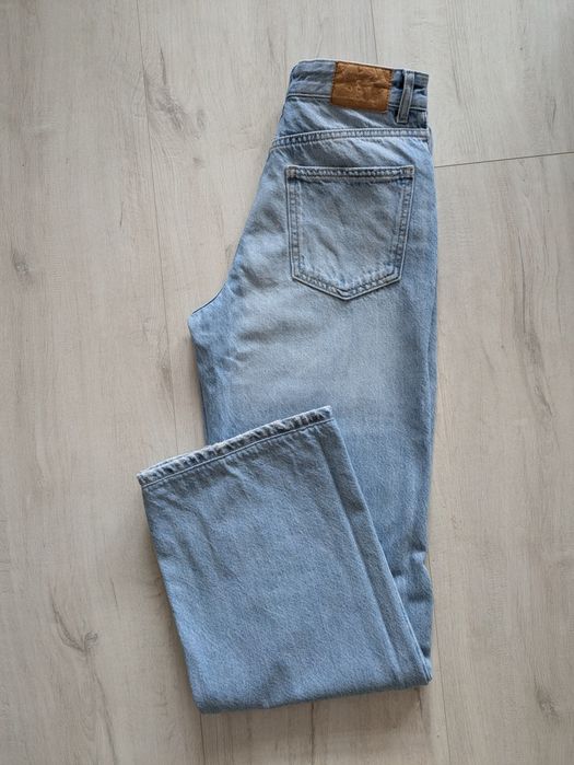 Jeansy wide leg Bershka Denim * niebieskie * 34