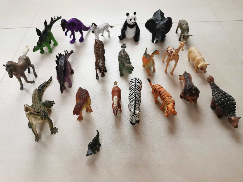 MIX Zestaw Figurek Zwierząt i Dinozaurów Schleich Collecta Delta inne