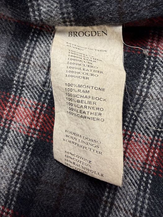 Шкіряна куртка Brogden Vintage Leather Jacket Овчина Гіпі XL