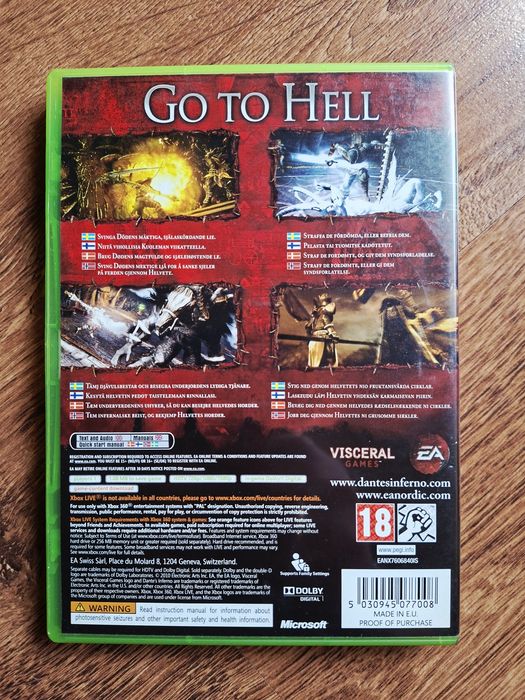 Gra Dante's Inferno XboX 360