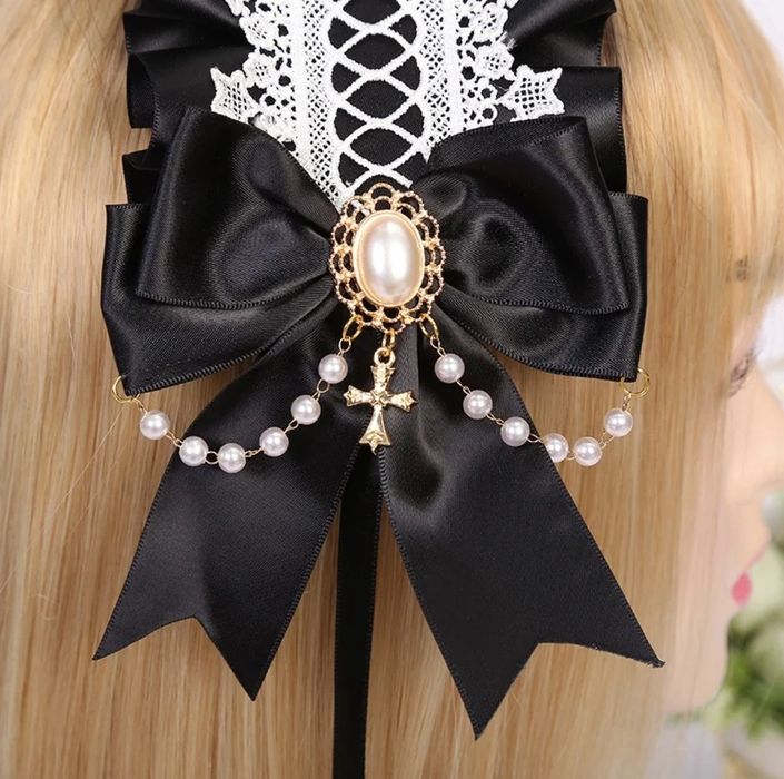 Готическая широкая повязка обруч украшение горничная