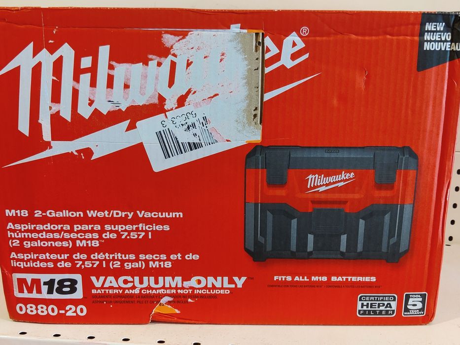 Milwaukee M18 0880-20 пилосос порохотяг Оригінал США