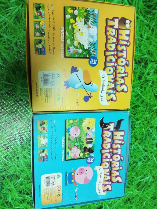 Jogos educativos Lote de 3, puzzles, ver fotos
