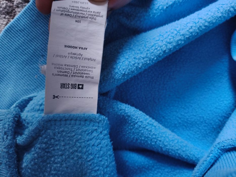 Bluza z kapturem,kangurka damska big star xl, haftowane logo