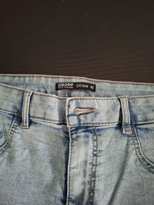 Spodnie damskie jasne jeansy rozm.42