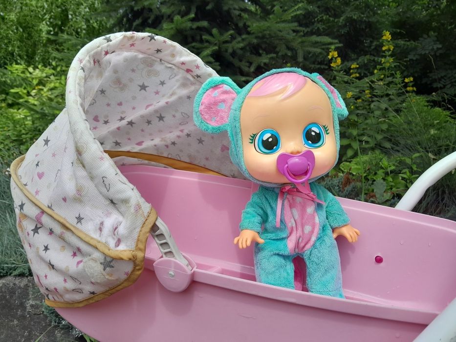 Лялька пупс + коляска