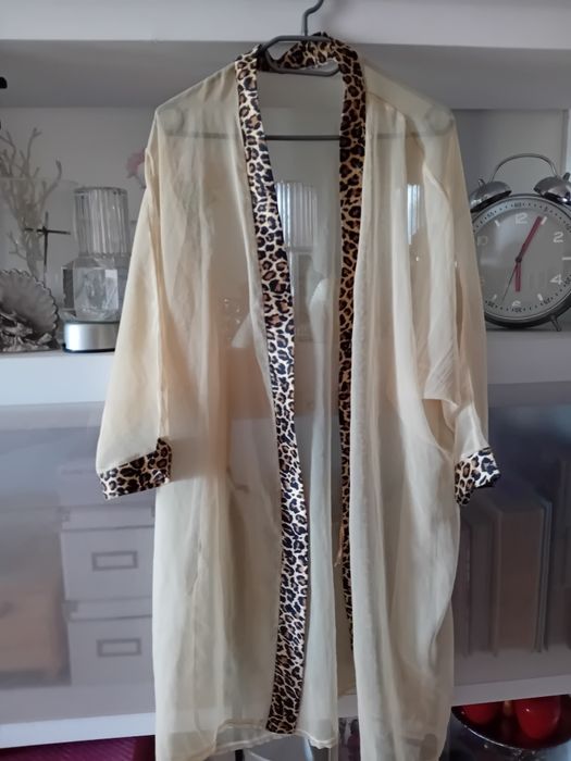 Szlafrok damski kremowy XL/XXL