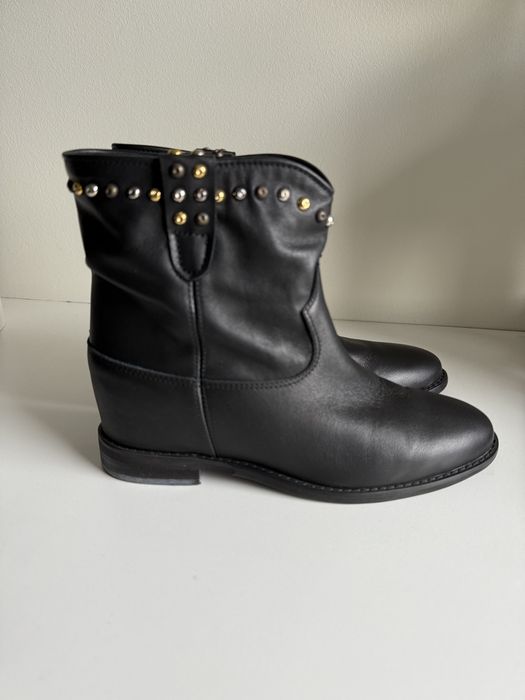 Gianmarko botki czarne skóra roz 40