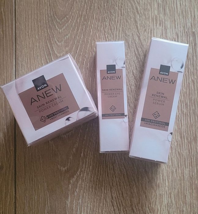 Zestaw z protinolem anew krem serum krem pod oczy avon