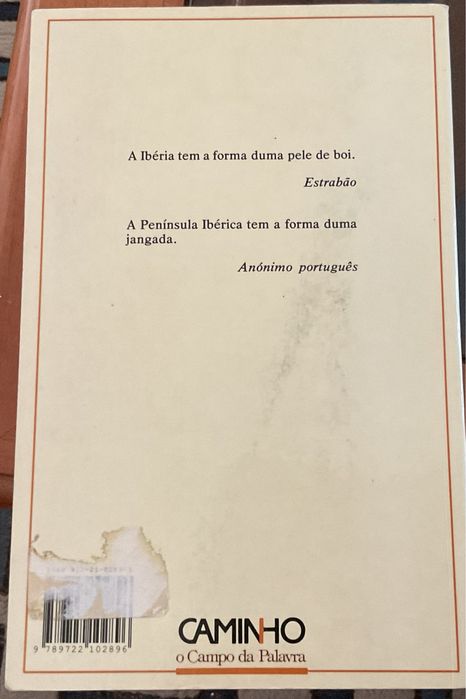Livro “ A Jangada de Pedra “ de Jose Saramago