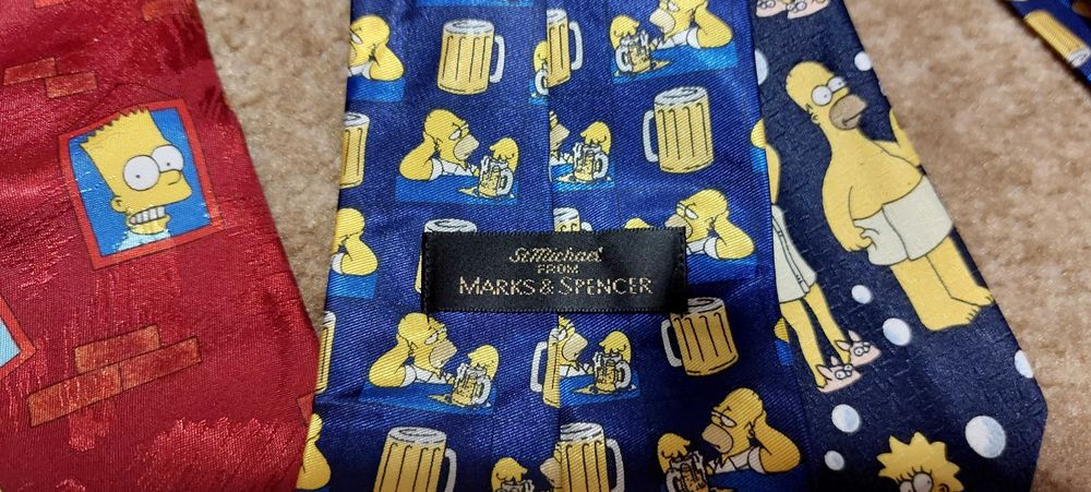 Kolekcja krawatów The Simpson's 7 szt.