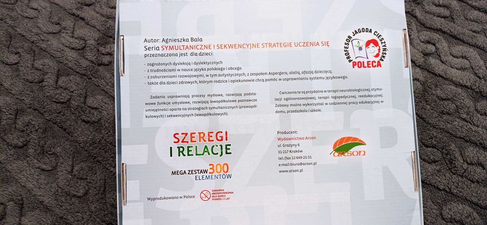 Szeregi i relacje Mega zestaw 300 elementów j.nowy