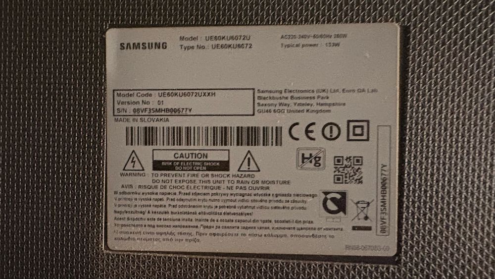 Tv samsung 60 cali uzywany stan dobry sprawny