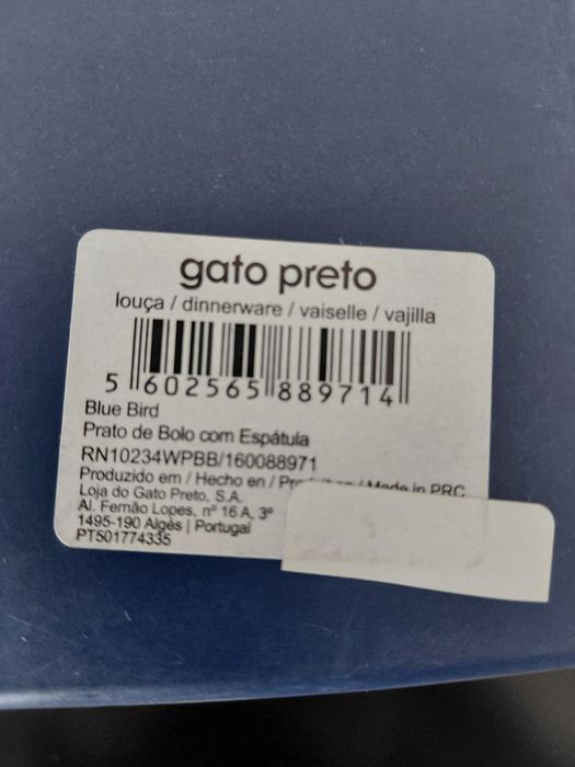Pratos loiça Gato Preto