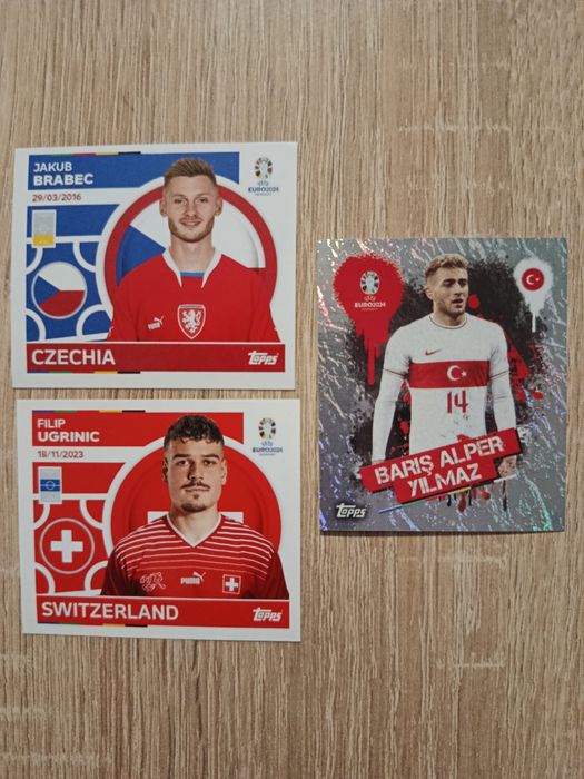 Naklejki Topps Euro 2024 - 3 sztuki