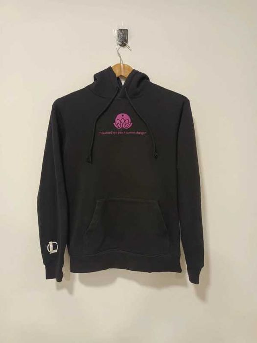 Czarna bluza z kapturem bawełniana damska H&M x LOL Rozmiar XS