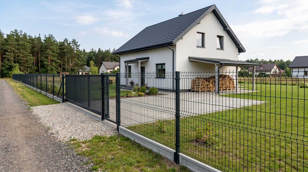 Ogrodzenie Panelowe 3D i 2D | Solidne i Trwałe | Ocynk + Malowanie Proszkowe
