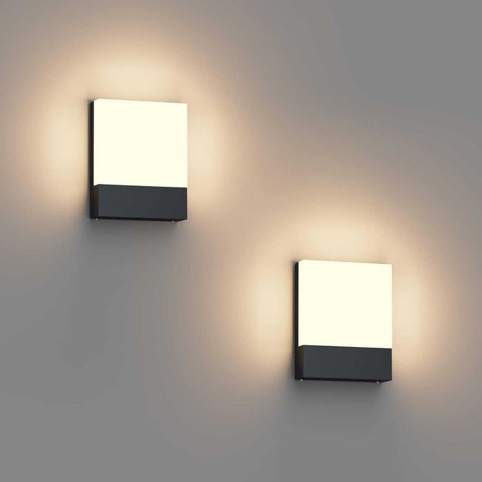 Klighten 2 sztuki zewnętrznych lamp LED 24 W, wodoszczelna IP65 2szt