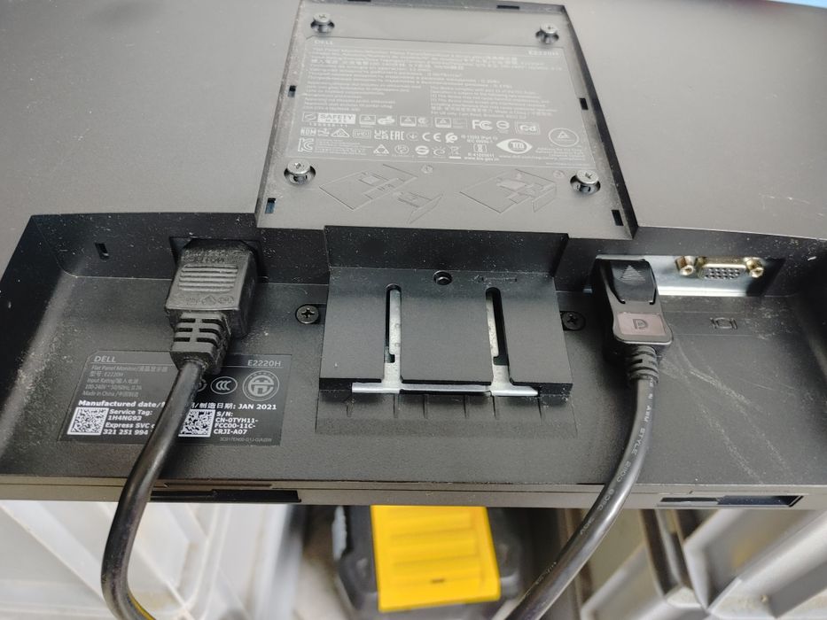 Dell 21.5" E2220H | Monitor | TN, Full HD, 1x DP, 1x VGA bez nogi Stb