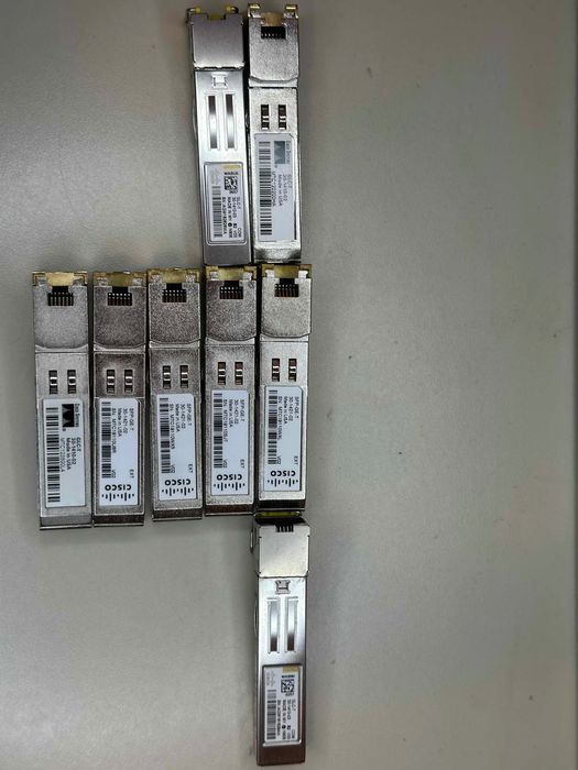Cisco SFP Mini-GBIC Transceiver Module Ethernet Gigabit novos e usados