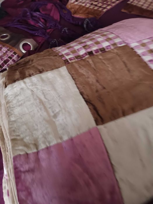 Conjunto de cama de casal+ cortinados do gato preto