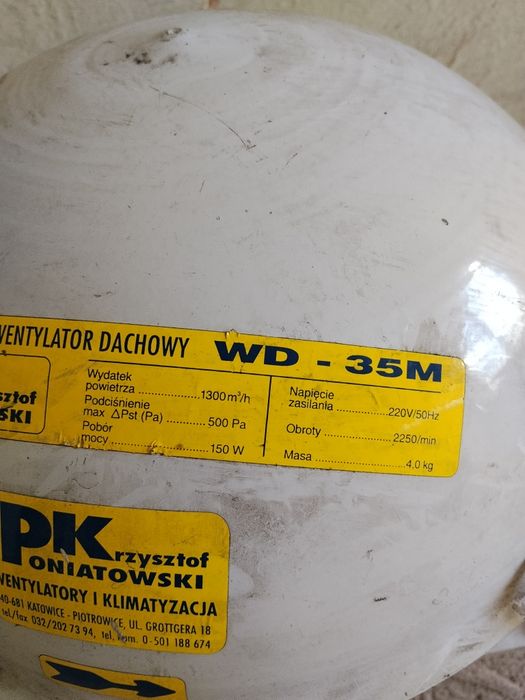 Wentylator dachowy WD-35M