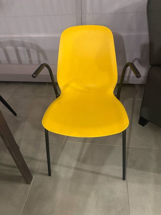 Krzesło Ikea żółte 6 sztuk