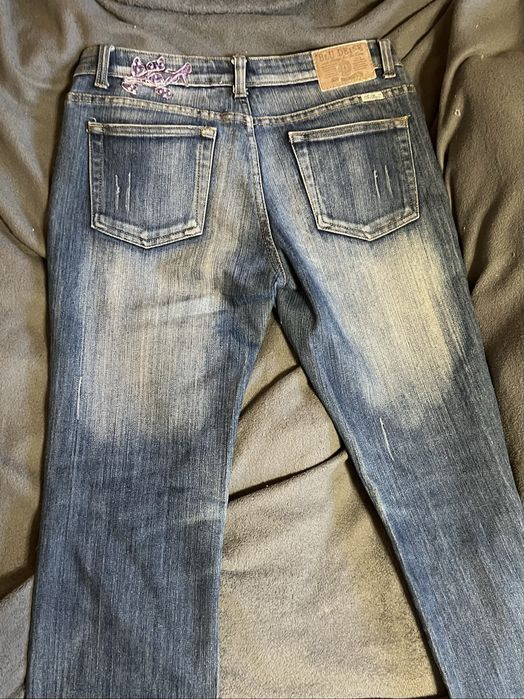 джинсы на низкой посадке 2000s y2k