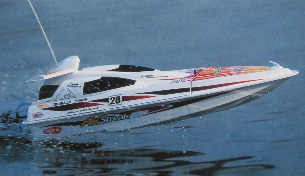 BarcosRC:KyoshoAirstreak 500EP;hidrodeslizador Graupner540;ler anuncio