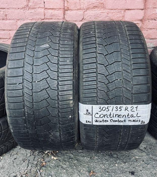 305 35 21   Continental ts 860s зима 2 шт протектор 85%