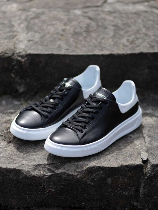 Sneakersy męskie Lurso Tremblay Black | 100% skóra