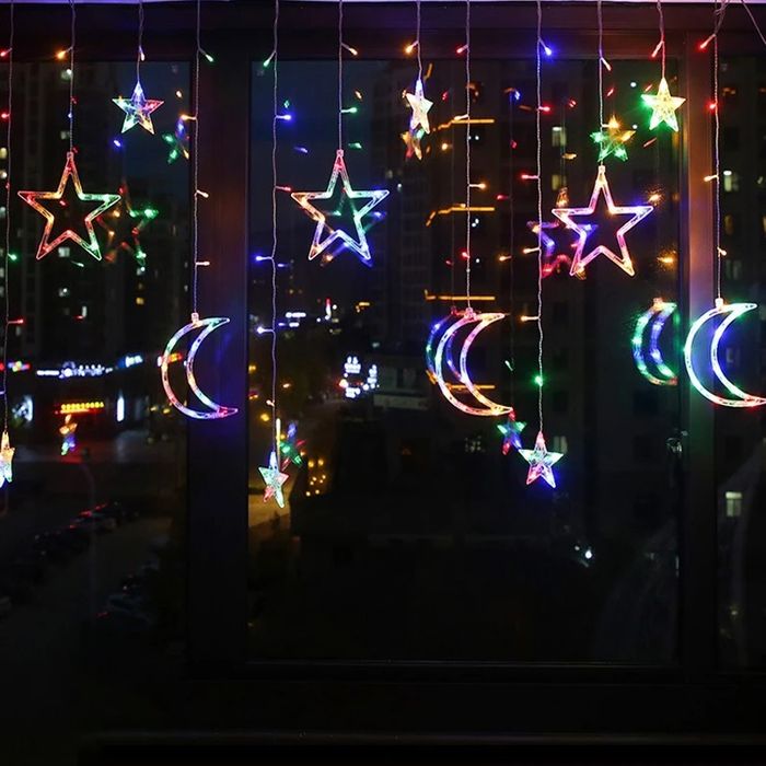 Гірлянда місяць і зірки