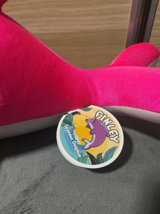 Spandex przytulanka różowy delfin