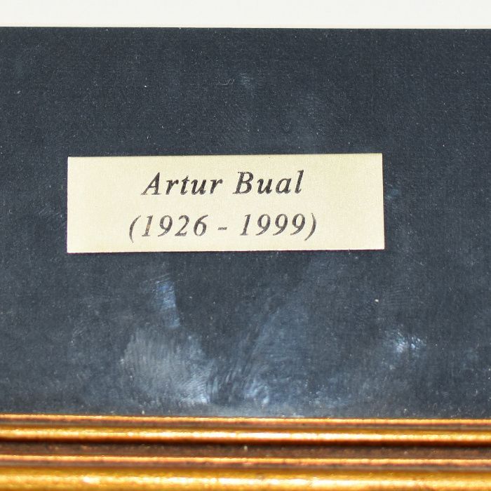 Desenho sobre papel do Artista ARTUR BUAL, datado de 11/10/84