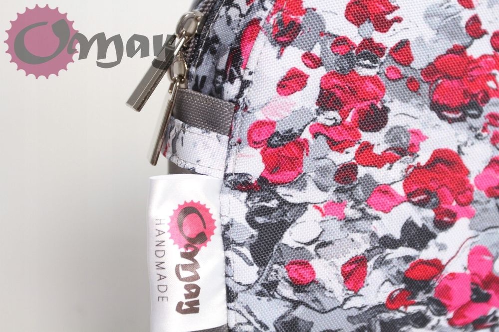 organizer OBAG MOON LIGHT kwiaty akwarelowe różowo szare wkład OMAY