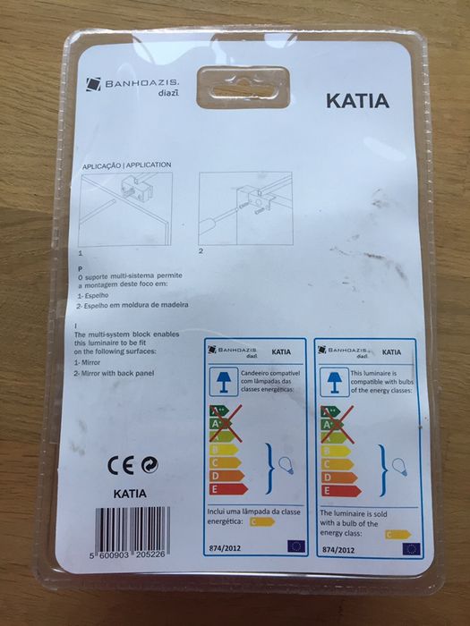 Luz de espelho wc nova - selada