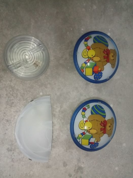 5 Candeeiros de parede ou teto com casquilho e oferta das lâmpadas