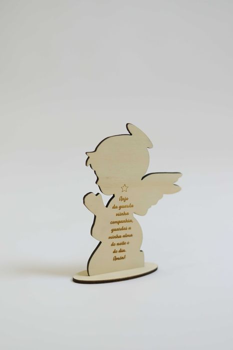 Anjo da Guarda em madeira - ÚLTIMA UNIDADE