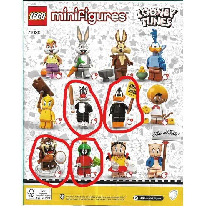 Lego Series - Marvel, Marretas, Looney, Harry Potter, Disney e outras.