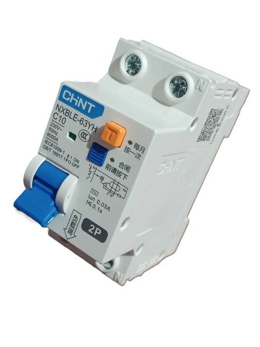 Disjuntor Diferencial Residual (DR/DS) 30 mA 16A CHINT NXBLE-63YH