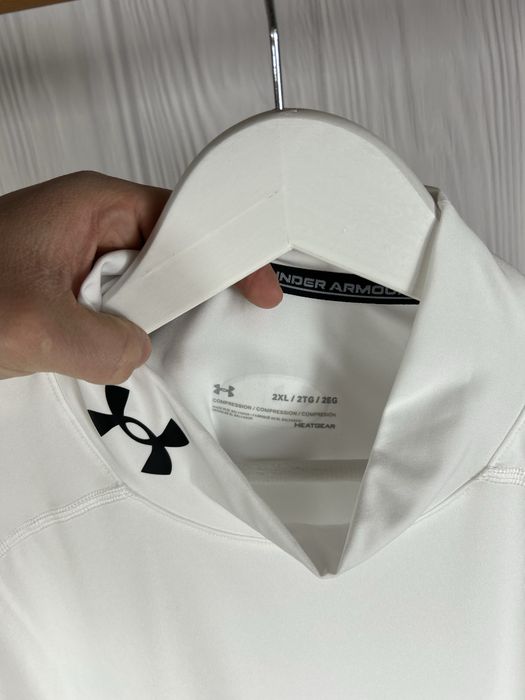 Under Armour Compression HeatGear білосніжна компресійна футболка XXL